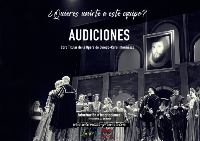 Cartel Audiciones Oviedo Coro Intermezzo
