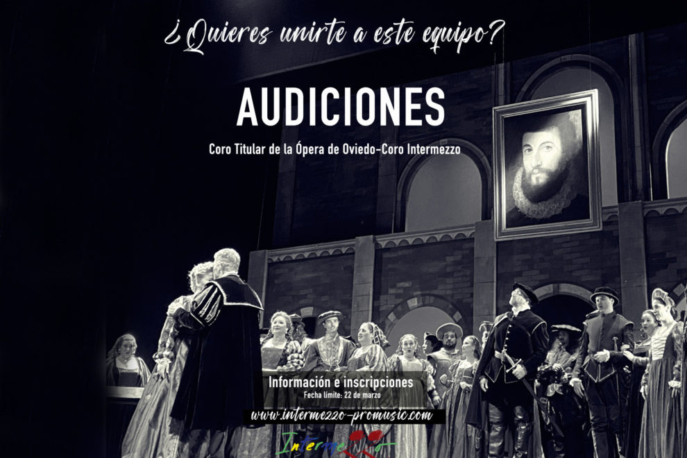 Cartel Audiciones Oviedo Coro Intermezzo