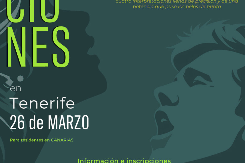 Cartel Audiciones Cantantes Tenerife 2025
